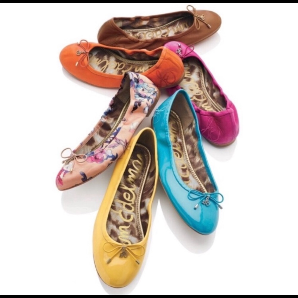 Sam Edelman Felicia Turquoise Leather Flat Size 8